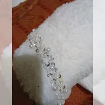 Тесьма с бусинками и паетками серебро, Химки